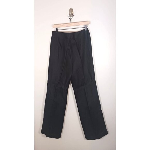 Vintage Talbots Irish Linen Coastal Black Lined Pants Women's Size 12 - Picture 2 of 5